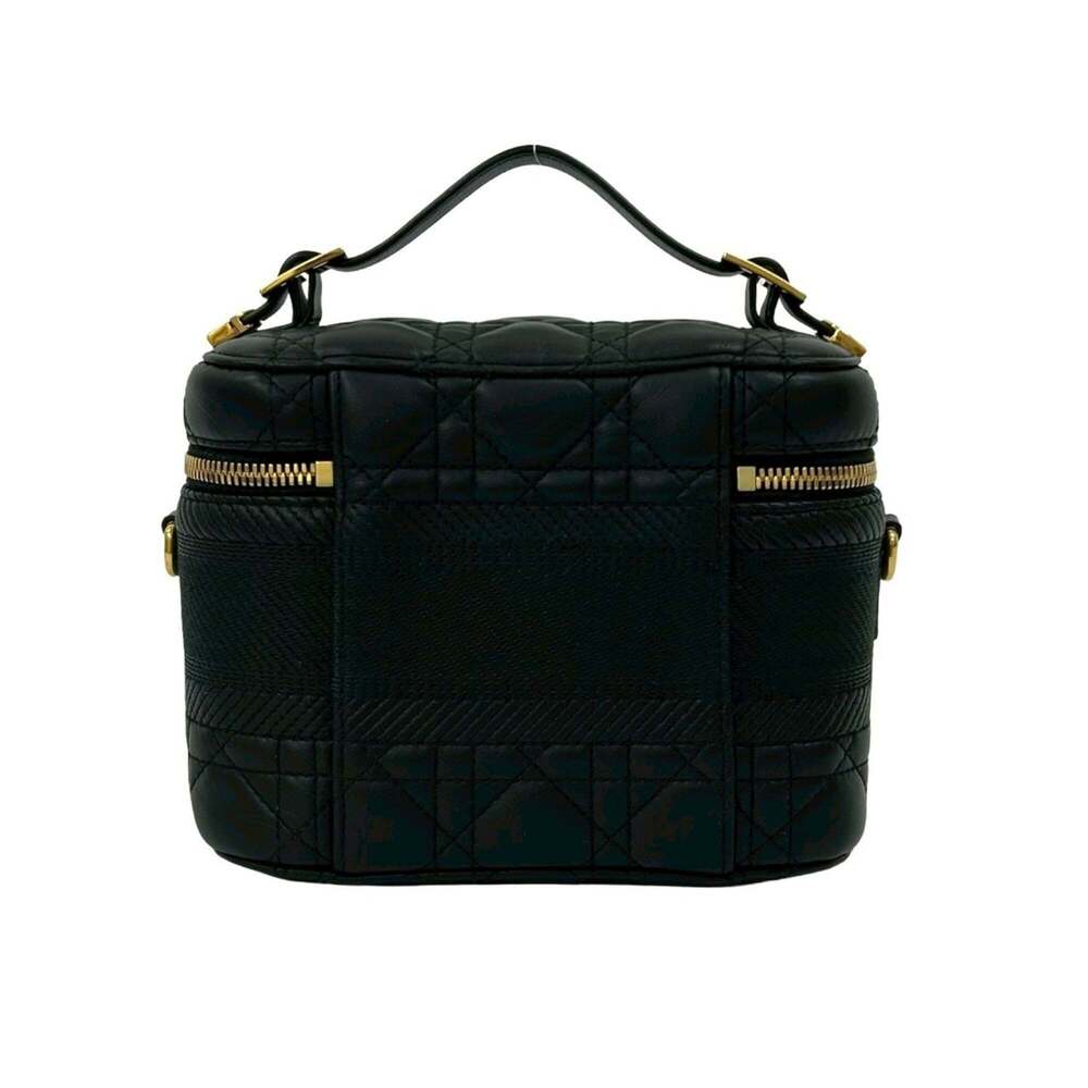 CHRISTIAN DIOR Black Leather Shoulder Bag - Picture 3 of 10